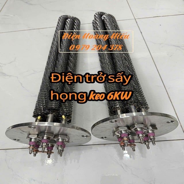 Họng keo, phễu sấy hạt nhựa và điện trở, mai so sấy 6KW