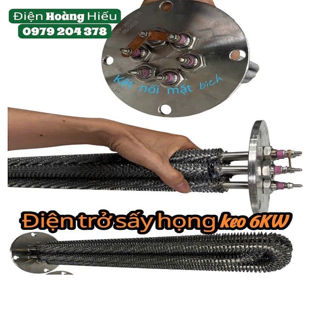 Họng keo, phễu sấy hạt nhựa và điện trở, mai so sấy 6KW