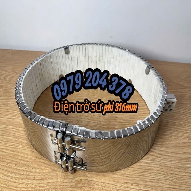 Phi 316mm, Điện trở vòng sứ cho máy ép nhựa công suất cao