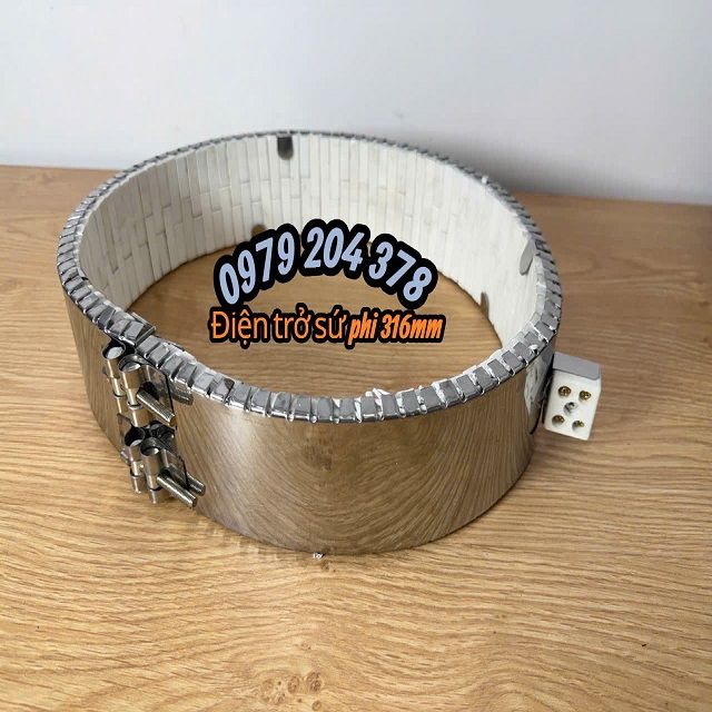 Phi 316mm, Điện trở vòng sứ cho máy ép nhựa công suất cao