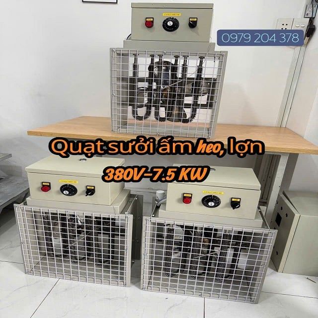 380V- 7.5KW Quạt sưởi ấm heo, lợn