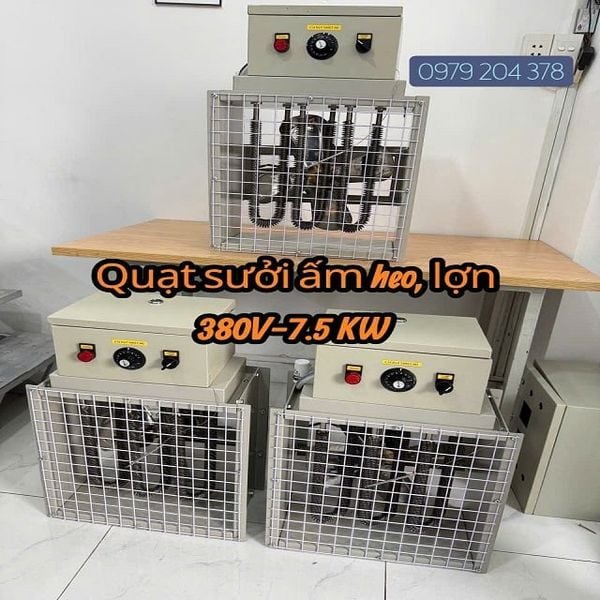  380V- 7.5KW Quạt sưởi ấm heo, lợn 