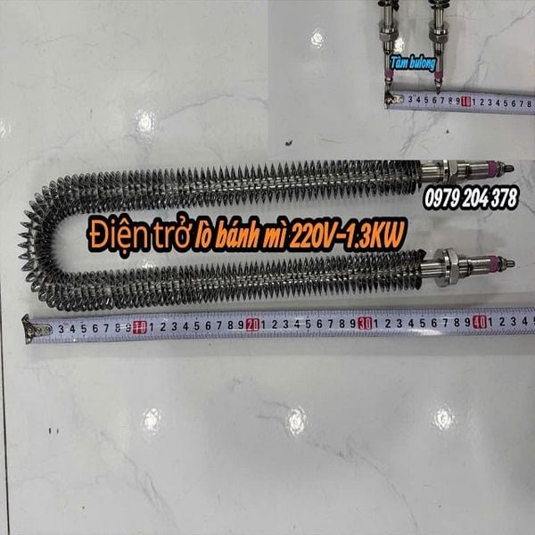  220V-1.3KW Điện trở lò bánh mì chữ U 430mm 