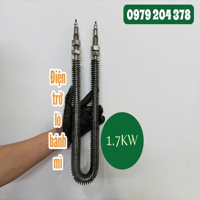 1.7KW Điện trở lò bánh mì U430mm phủ bì, cây to, cánh 32mm
