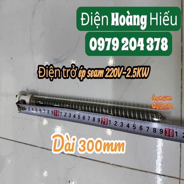 Điện trở sứ cho máy ép seam có ống thủy tinh