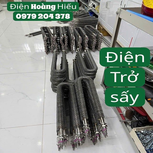 2.5KW-220V Điện trở sấy, thanh nhiệt, điện trở đốt nóng chữ U có cánh tản nhiệt