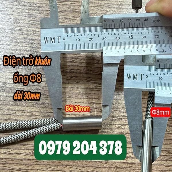  Phi 8 x dài 30mm Điện trở khuôn, điện trở 1 đầu, điện trở râu 
