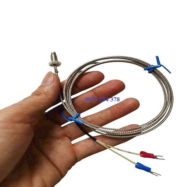  Dây dò nhiệt độ can K kết nối Ren 6.3 