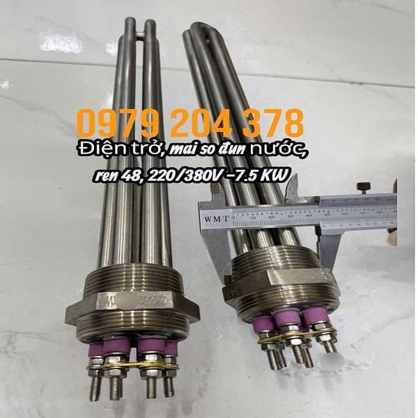  220/380V-7.5KW - Điện trở, mai so đun nước, ren 48 