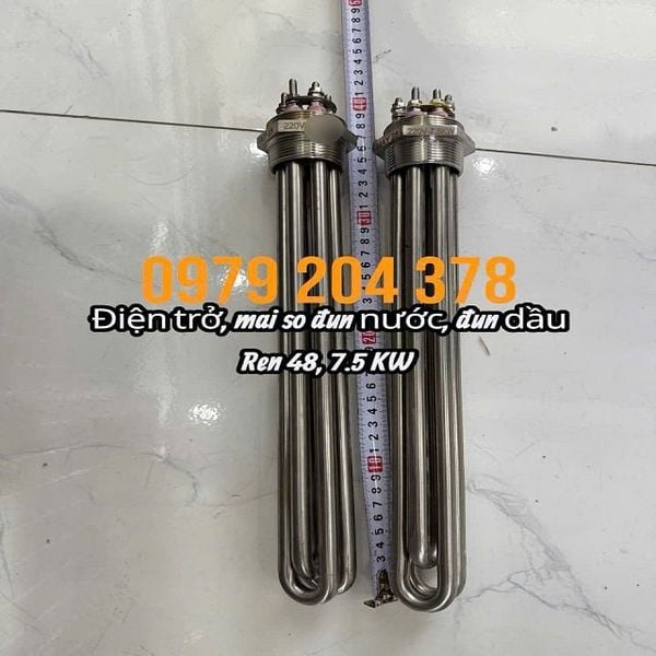  220/380V-7.5KW - Điện trở, mai so đun nước, ren 48 