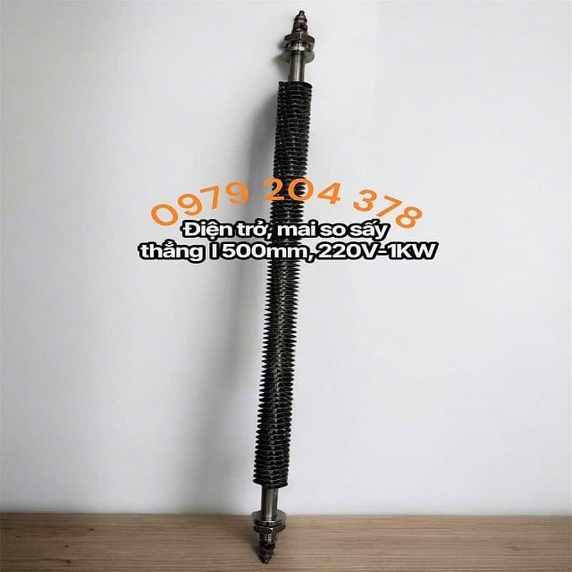 Điện trở sấy thẳng I 500mm, 220V-1000W