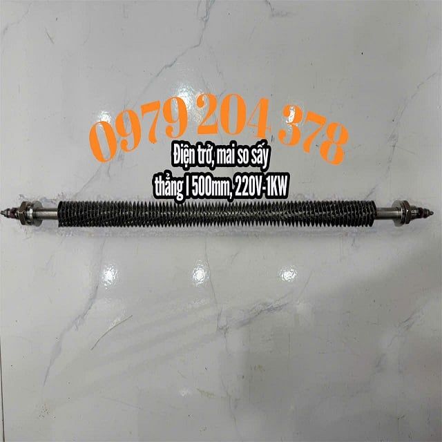 Điện trở, mai so sấy thẳng I 500mm, 220V-1KW