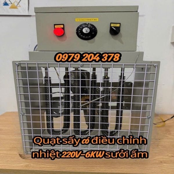  380V- 6KW Quạt sưởi ấm nhà yến 