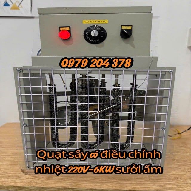 220/380V- 6KW Quạt sưởi ấm nhà yến