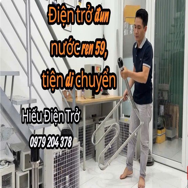 Điện trở, mai so đun nước, đun dầu, ren 59 220/380V dạng chân vịt, tiện di chuyển