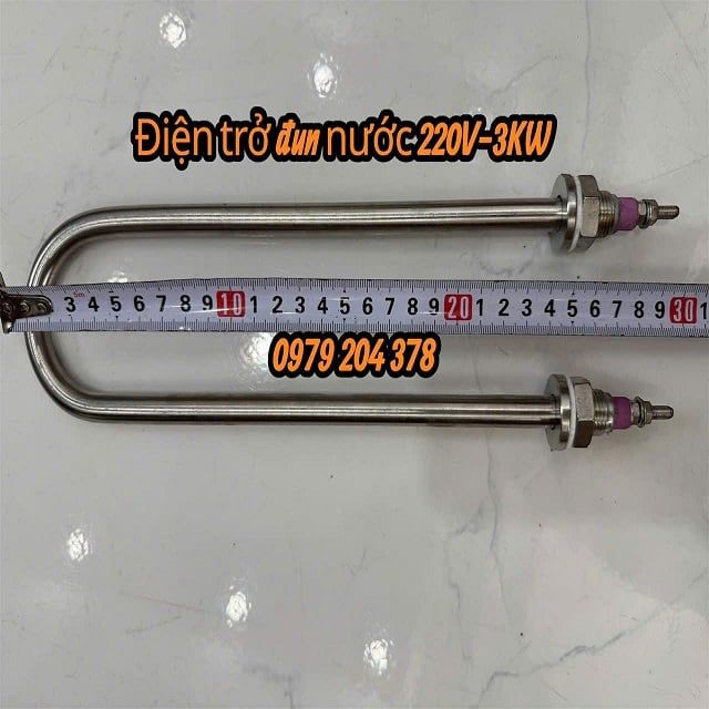 220V-3KW Điện trở nồi phở, điện trở đun nước chữ U