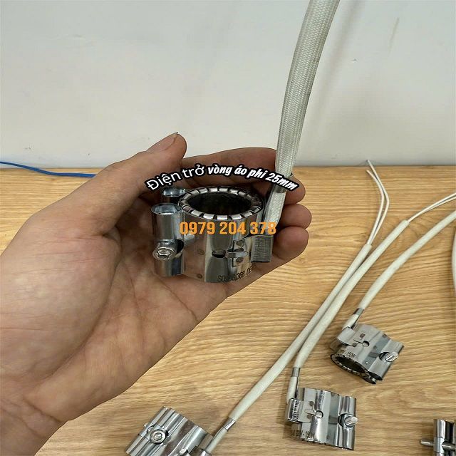 Điện trở vòng áo phi 25mm cho máy ép nhựa