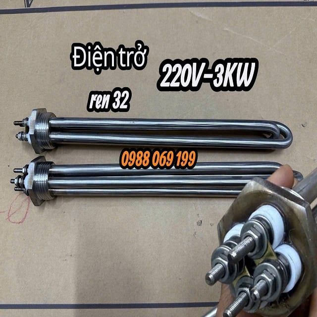 220V-3KW điện trở đun nước ren 32