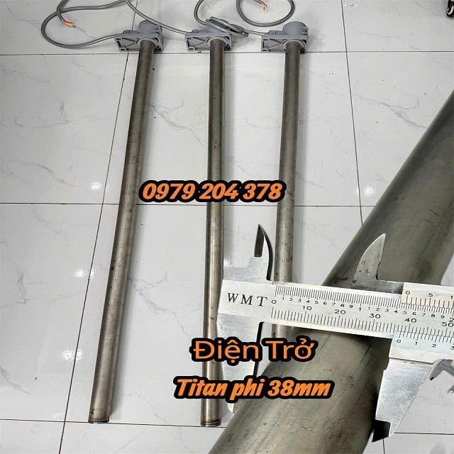Phi 38mm Điện trở xi mạ, điện trở Titan cho môi trường hóa chất