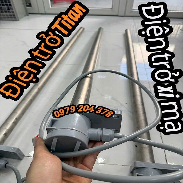 Phi 38mm điện trở Xi mạ, hay điện trở Titan cho môi trường hóa chất