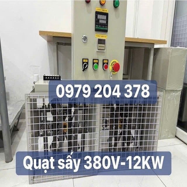 Bộ quạt sấy 380V-12KW cho phòng sấy 12 chăn mền