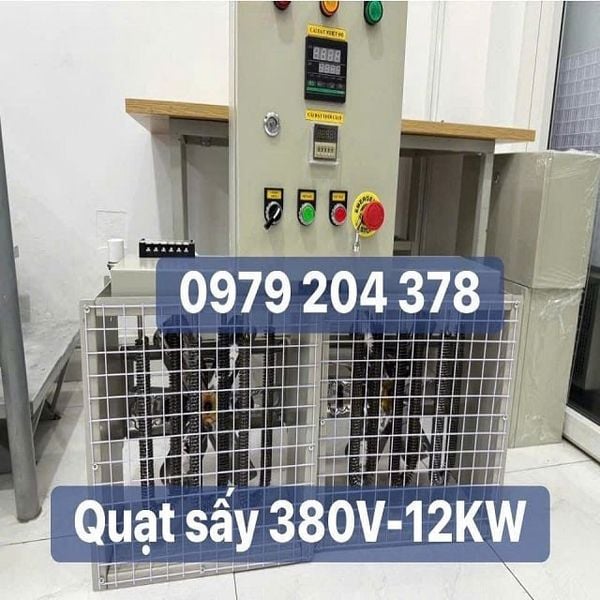  Bộ quạt sấy 380V-12KW cho phòng sấy 12 chăn mền 