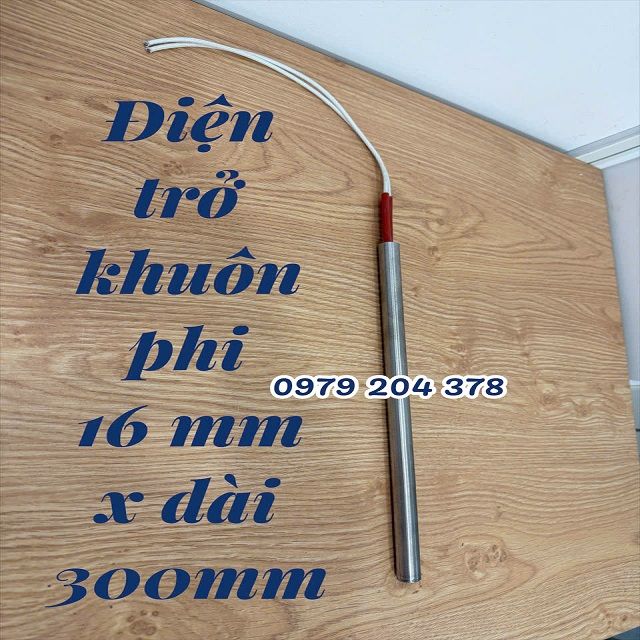 Phi 16 x 300mm, Điện trở khuôn, mai so hay điện trở 1 đầu