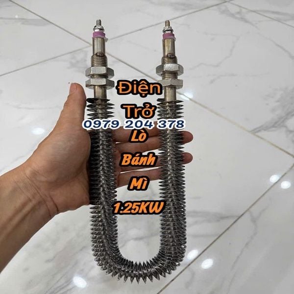  1.25KW Điện trở lò bánh mì U330mm phủ bì 