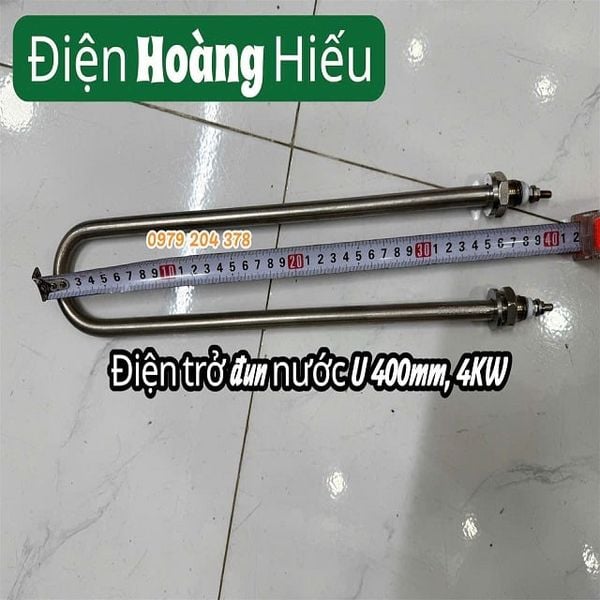  380V-4KW điện trở, mai so đun nước, chữ U thẳng 400mm 