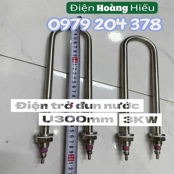  380V-3KW điện trở, mai so chữ U thẳng 300mm 
