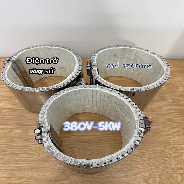 Phi 176mm, Điện trở vòng sứ cho máy ép nhựa công suất cao