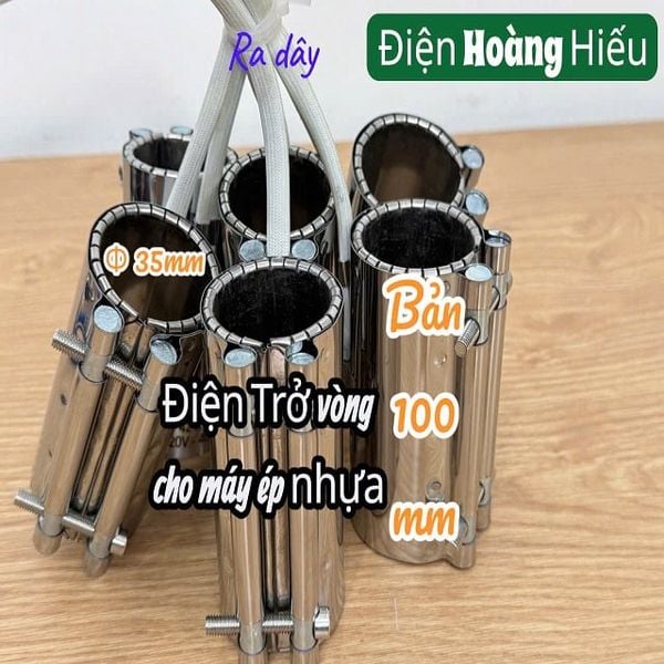  Phi 35mm Điện trở vòng ốp Inox cho máy ép nhựa 