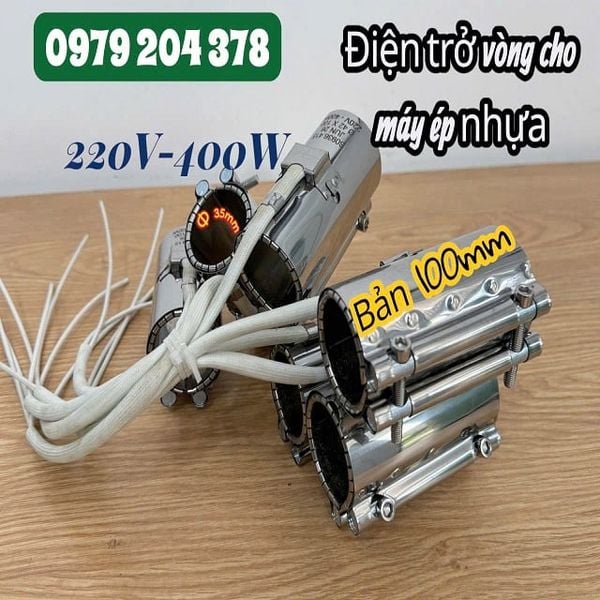  Phi 35mm Điện trở vòng ốp Inox cho máy ép nhựa 