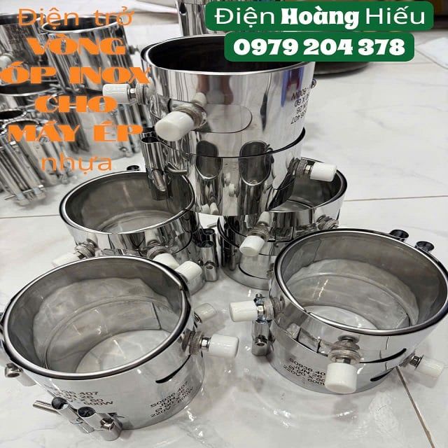 Phi 65mm Điện trở vòng ốp Inox cho máy ép nhựa