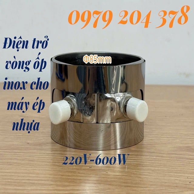 Phi 85mm Điện trở vòng ốp Inox cho máy ép nhựa