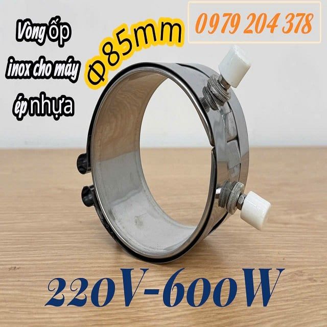 Phi 85mm Điện trở vòng ốp Inox cho máy ép nhựa