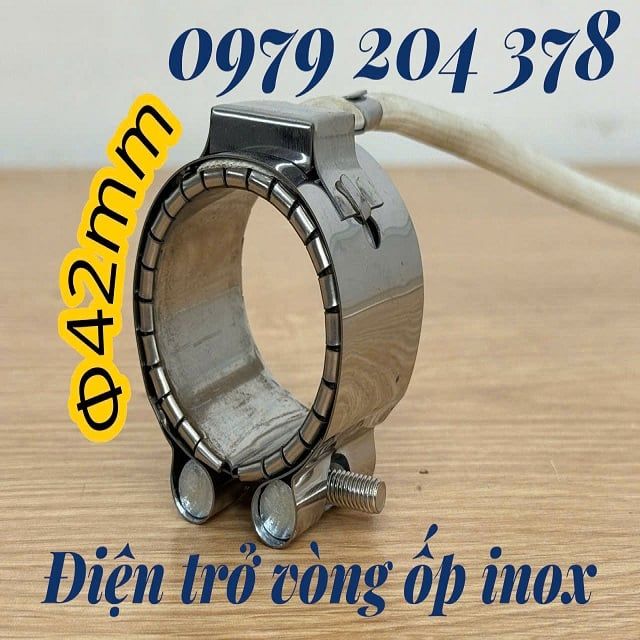 Phi 42mm Điện trở vòng ốp Inox cho máy ép nhựa