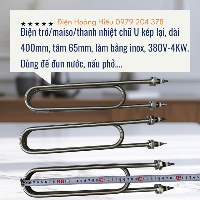 380V-4KW Điện trở U kép nồi cơm công nghiệp