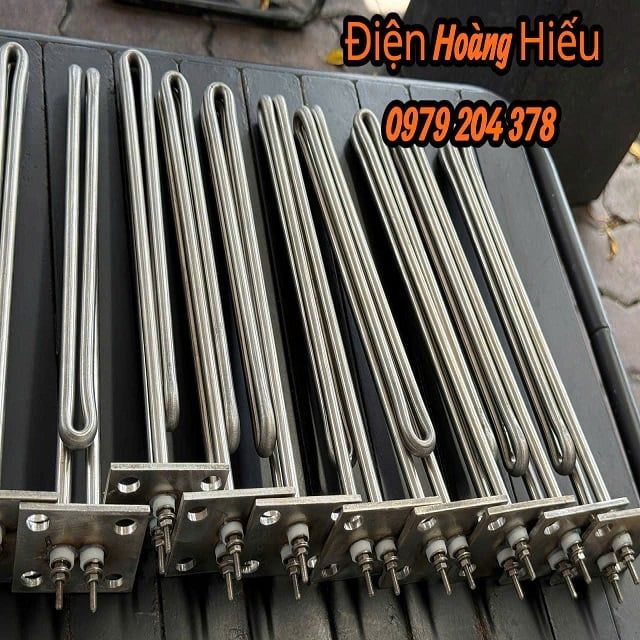 Mặt bích 65mm Điện trở đun nước, đun dầu 220V-3.5KW cho ngành thủy sản
