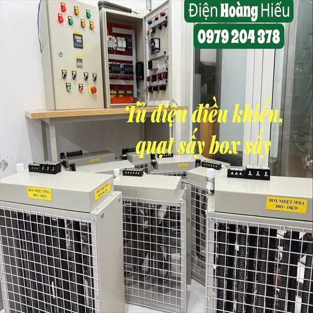 sấy sơn, áo xe máy tủ điện điều khiển phòng sấy 380V-15KW
