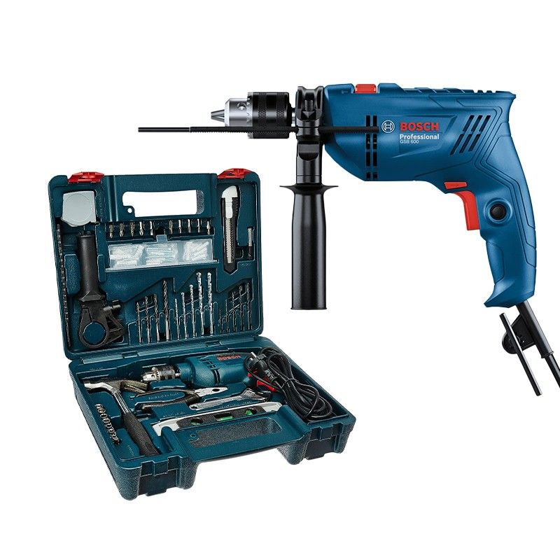 Máy Khoan Động Lực 600W Bosch GSB 600 Set (100 Món)