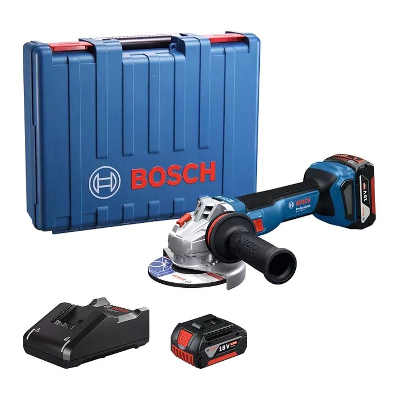 100mm Máy Mài Góc Dùng Pin 18V Bosch GWS 18V-11 S (2 Pin 4.0Ah,1 Sạc)