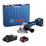 100mm Máy Mài Góc Dùng Pin 18V Bosch GWS 18V-11 S (2 Pin 4.0Ah,1 Sạc)