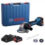 100mm Máy Mài Góc Dùng Pin 18V Bosch GWS 18V-8 Set (2 Pin 4.0Ah, 1 Sạc)