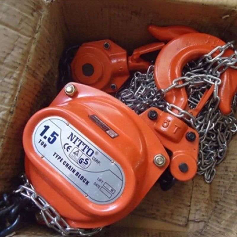 1.5 Tấn Pa Lăng Xích Kéo Tay 3 Mét Nitto 15VP5
