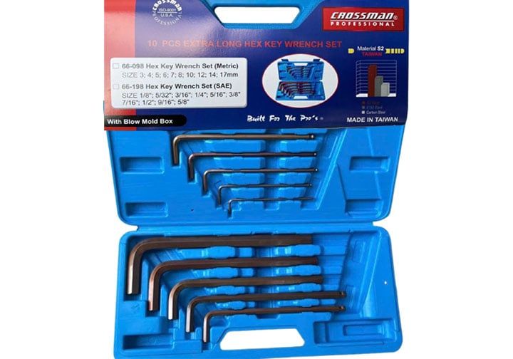 Bộ Lục Giác 10 Cây Crossman 66-198 Hệ Inch Chính Hãng