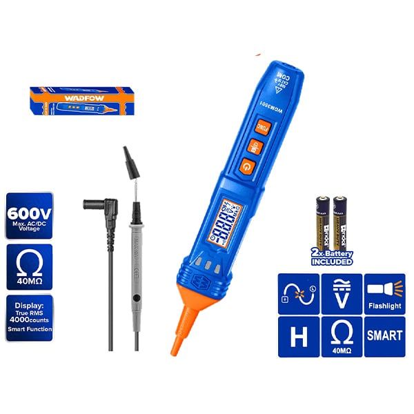 Đồng hồ vạn năng dạng bút 600V-4000 số đếm Wadfow WDM3501