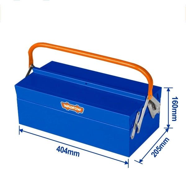 Hộp sắt đựng đồ nghề 2 ngăn 404x205x160mm Wadfow WTB8A33