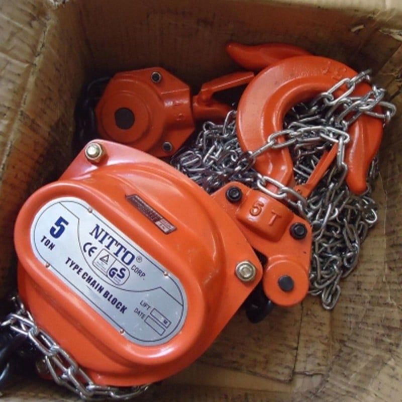 5 Tấn Pa Lăng Xích Kéo Tay 10 Mét Nitto 50VP5