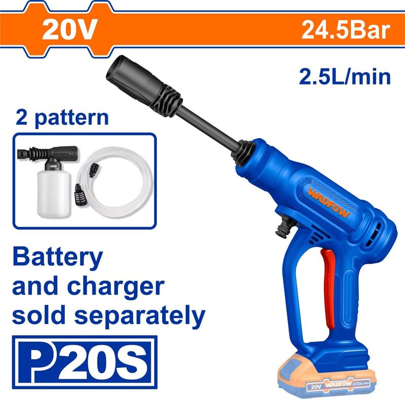 Máy rửa xe dùng pin 20V Wadfow WQX0120 (Chưa Pin & Sạc)